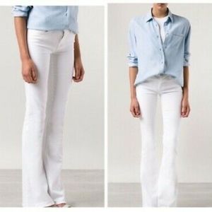 JBRAND 'Martini' Flare Denim in Snow